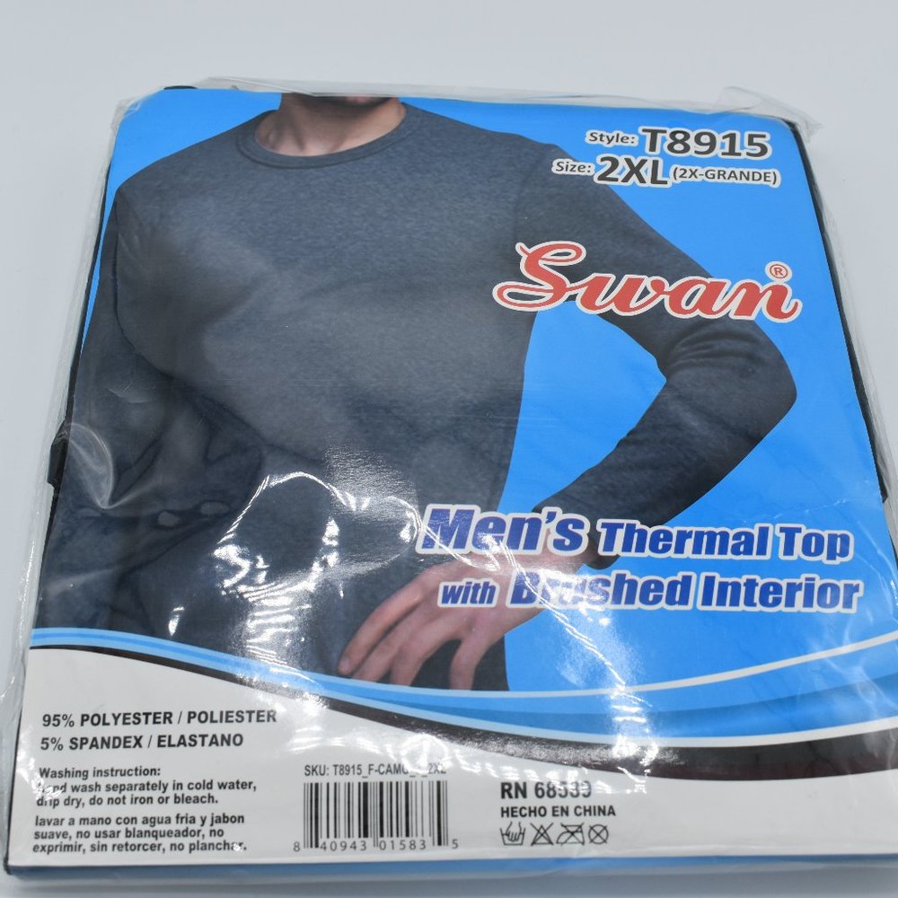 COPY - Swan Men's Fleece-Lined Long-Sleeve Thermal Tops